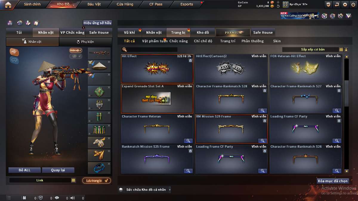 shop acc cf uy tin gia re